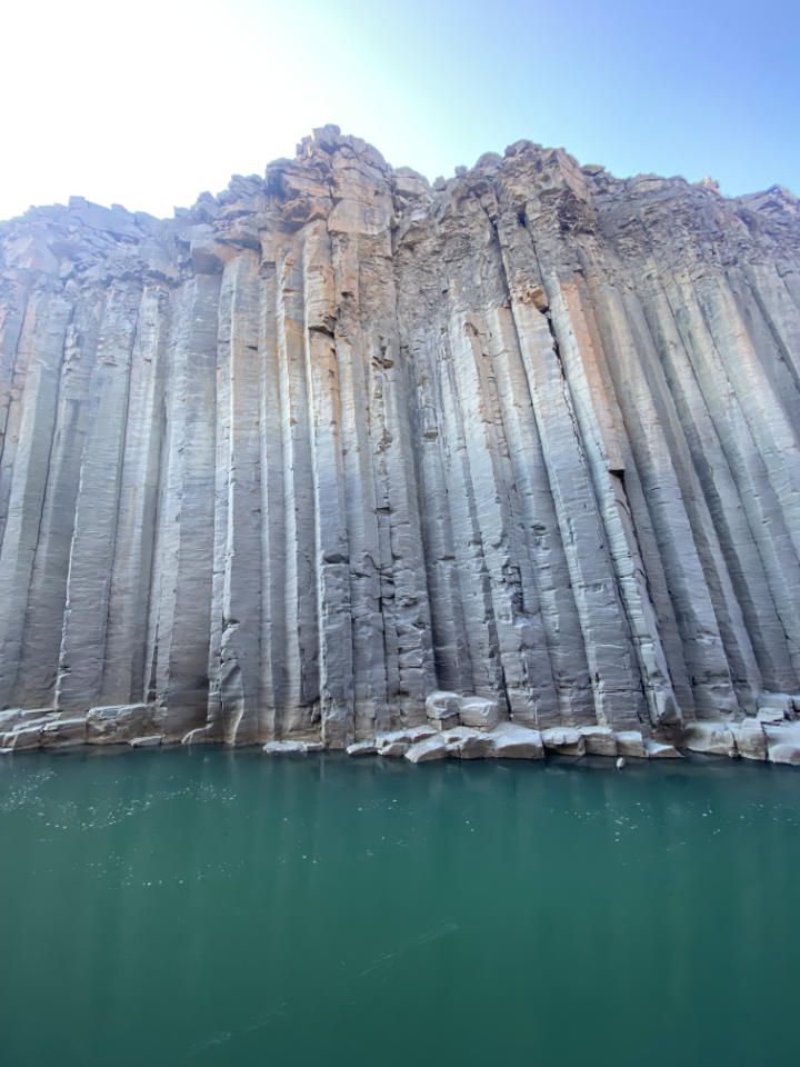 Jokulsargljufur Canyon basalt columns